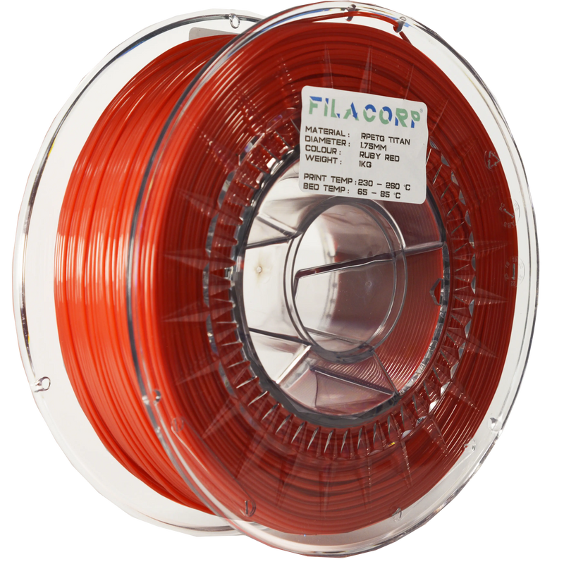 rPETG Titan - Ruby Red Filacorp